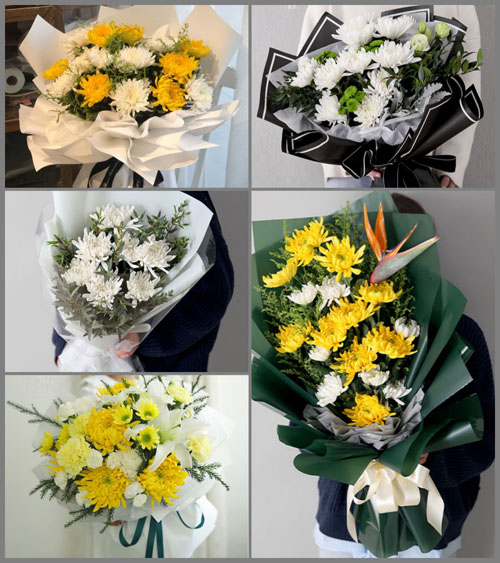 广东肇庆市怀集县怀城镇大龙村白事花束代送